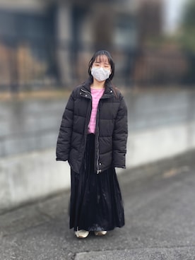 「moitytto」｜「アイテム（ジャケット/アウター）」を使った、まゆさん（レディース・150cm）の冬コーディネート