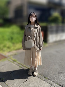 「moitytto」｜「アイテム（ジャケット/アウター）」を使った、まゆさん（レディース・150cm）の春コーディネート