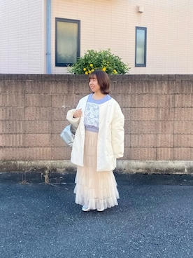 「アイテム（スウェット）」を使った、まゆさん（レディース・150cm）の秋コーディネート