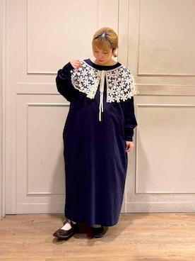 「studio CLIP（スタディオクリップ）のアイテム（ワンピース/ドレス）」を使った、KUROさん（レディース・151cm）の春コーディネート