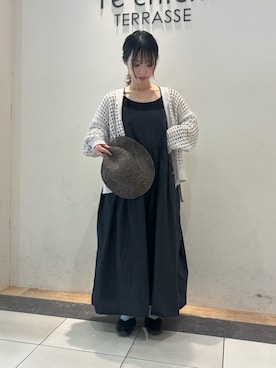 「Te chichi TERRASSE（テチチテラス）のアイテム（帽子）」を使った、SUZUNAさん（レディース・145cm）の春コーディネート