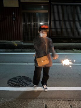 「AVIREX（アヴィレックス）のアイテム（その他）」を使った、conaさん（レディース・151cm）の秋コーディネート