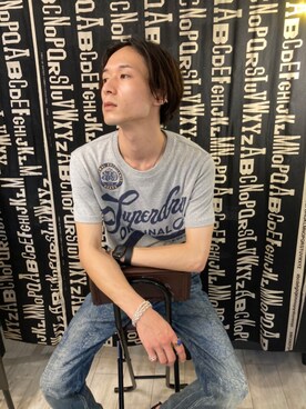 「SuperDry（スーパードライ）のアイテム」を使った、Tommy193さん（メンズ・175cm）の夏コーディネート