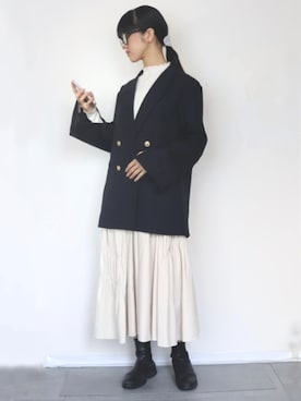 「A part by（アパートバイ）のアイテム（ジャケット/アウター）」を使った、_______maediaryさん（レディース・162cm）の秋コーディネート