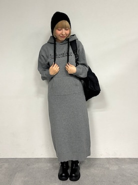 「アイテム（バックパック/リュック）」を使った、マリンさん（レディース・160cm・20代）の冬コーディネート