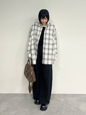 「JEANASIS（ジーナシス）のアイテム（スウェットパンツ）」を使った、マリンさん（レディース・160cm）の夏コーディネート