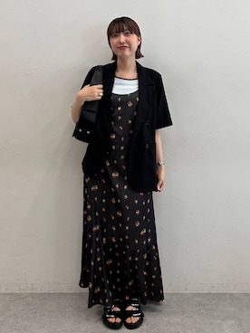 「JEANASIS（ジーナシス）のアイテム（ジャケット/アウター）」を使った、マリンさん（レディース・160cm）の春コーディネート