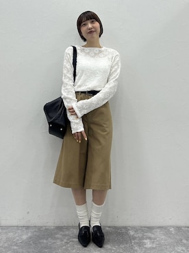 「eL（エル）のアイテム」を使った、マリンさん（レディース・160cm）の春コーディネート