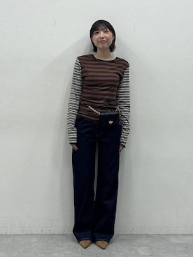 「eL（エル）のアイテム」を使った、マリンさん（レディース・160cm）の夏コーディネート