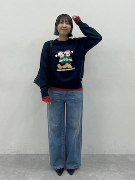 「eL（エル）のアイテム（パンツ）」を使った、マリンさん（レディース・160cm）の秋コーディネート