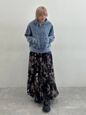 「アイテム（パーカー）」を使った、マリンさん（レディース・160cm・20代）の夏コーディネート