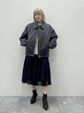 「アイテム（スウェット）」を使った、マリンさん（レディース・160cm・20代）の秋コーディネート