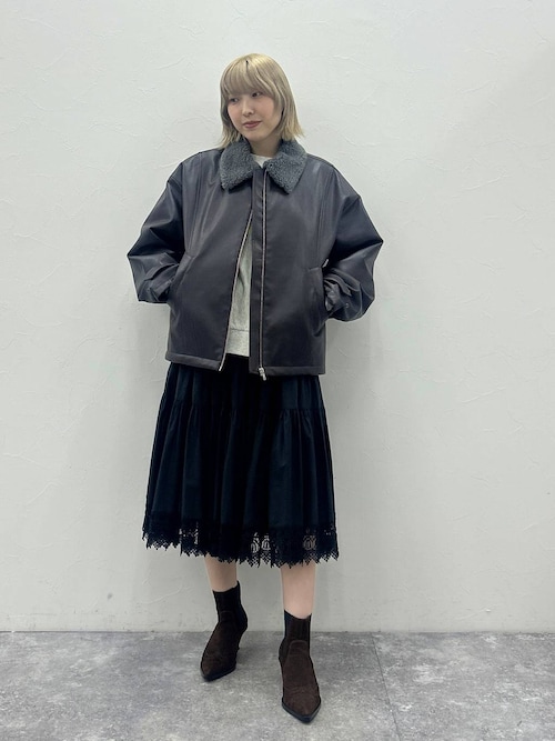 セール】【eL】Made in India Lace Volume Skirt/587208（スカート