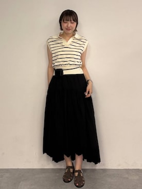 「eL（エル）のアイテム（シューズ）」を使った、マリンさん（レディース・160cm）の春コーディネート