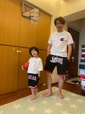 「Jordan（ジョーダン）のアイテム（パンツ）」を使った、彭信豪さん（メンズ・180cm）の夏コーディネート