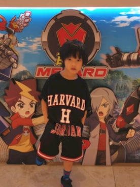 「Jordan（ジョーダン）のアイテム（パンツ）」を使った、彭信豪さん（キッズ・110cm）の夏コーディネート