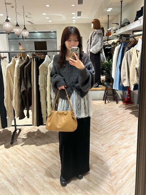 低身長サイズあり】ベロアIラインスカート（スカート）｜CAPRICIEUX LE