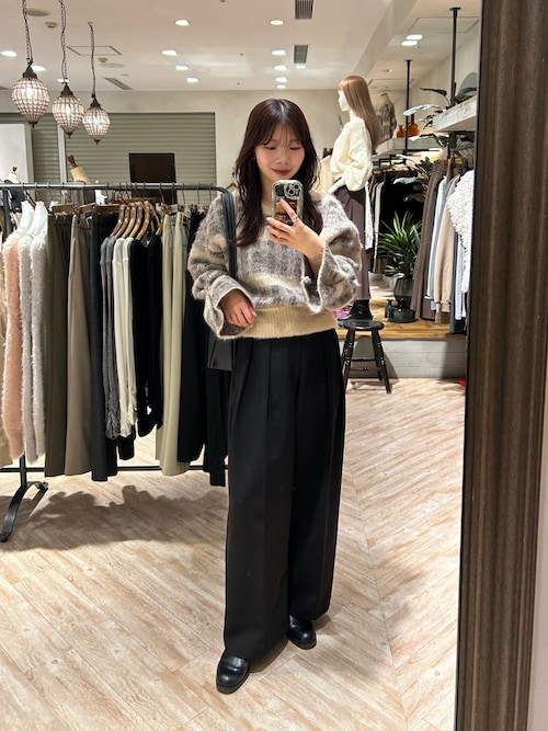 チェックシャギープルオーバー（ニット/セーター）｜CAPRICIEUX LE