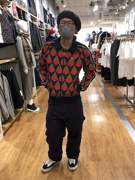 「PUMA（プーマ）のアイテム（ジャージ）」を使った、ryotaさん（メンズ・167cm）の秋コーディネート