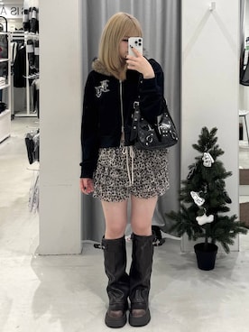 「アイテム（パンツ）」を使った、あすかさん（レディース・156cm・10代）の冬コーディネート