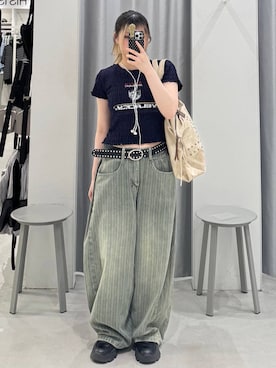 「3.3 Field Trip （3.3フィールドトリップ）のアイテム」を使った、あすかさん（レディース・156cm）の夏コーディネート