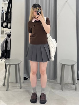 「3.3 Field Trip （3.3フィールドトリップ）のアイテム」を使った、あすかさん（レディース・156cm）の夏コーディネート