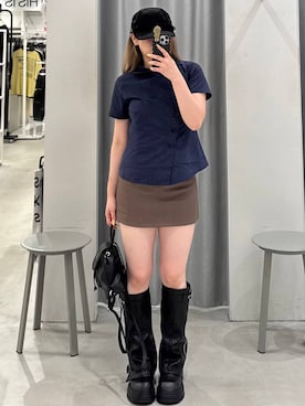 「3.3 Field Trip （3.3フィールドトリップ）のアイテム」を使った、あすかさん（レディース・156cm）の夏コーディネート