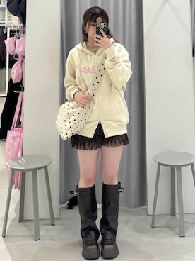 「AMESWORLDWIDE（アメスワールドワイド）のアイテム」を使った、あすかさん（レディース・156cm）の秋コーディネート