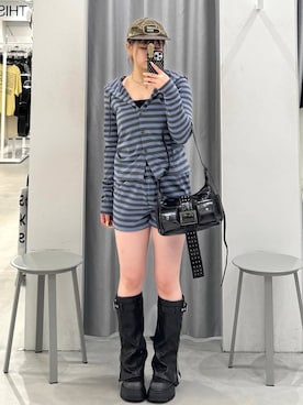 「3.3 Field Trip （3.3フィールドトリップ）のアイテム」を使った、あすかさん（レディース・156cm）の夏コーディネート