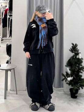 「ALAND（エーランド）のアイテム」を使った、あすかさん（レディース・156cm）の冬コーディネート