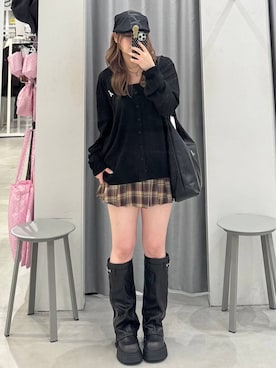 「MUCENT（ムセント）のアイテム」を使った、あすかさん（レディース・156cm）の秋コーディネート