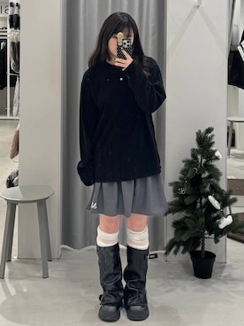 「アイテム（トートバッグ）」を使った、あすかさん（レディース・156cm・10代）の冬コーディネート