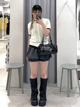 「MUCENT（ムセント）のアイテム」を使った、あすかさん（レディース・156cm）の夏コーディネート