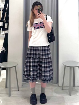 「ALAND（エーランド）のアイテム」を使った、あすかさん（レディース・156cm）の夏コーディネート