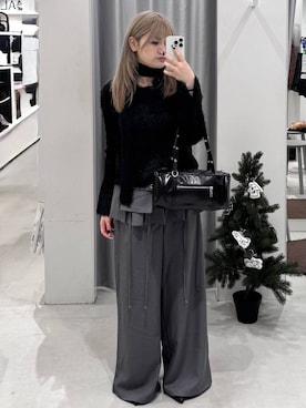 「アイテム（パンツ）」を使った、あすかさん（レディース・156cm・10代）の冬コーディネート