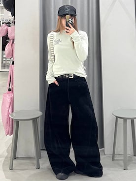 「Cavish（カビシ）のアイテム」を使った、あすかさん（レディース・156cm）の秋コーディネート