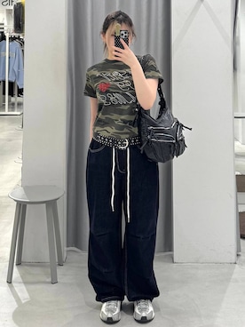 「AMESWORLDWIDE（アメスワールドワイド）のアイテム」を使った、あすかさん（レディース・156cm）の春コーディネート