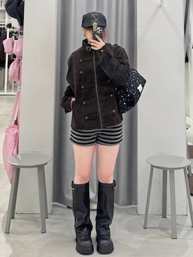 「ALAND（エーランド）のアイテム」を使った、あすかさん（レディース・156cm）の秋コーディネート