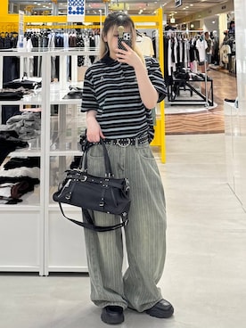 「3.3 Field Trip （3.3フィールドトリップ）のアイテム」を使った、あすかさん（レディース・156cm）の夏コーディネート