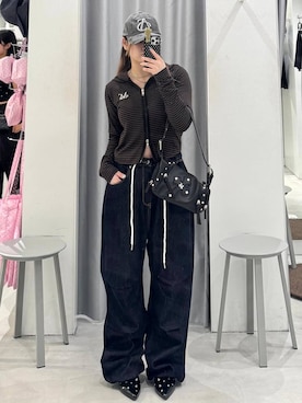 「MUCENT（ムセント）のアイテム」を使った、あすかさん（レディース・156cm）の秋コーディネート