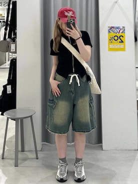 「LMCのアイテム」を使った、あすかさん（レディース・156cm）の春コーディネート