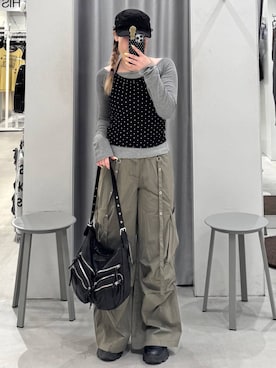 「3.3 Field Trip （3.3フィールドトリップ）のアイテム」を使った、あすかさん（レディース・156cm）の夏コーディネート