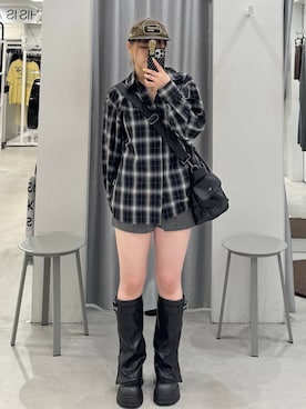 「3.3 Field Trip （3.3フィールドトリップ）のアイテム」を使った、あすかさん（レディース・156cm）の夏コーディネート