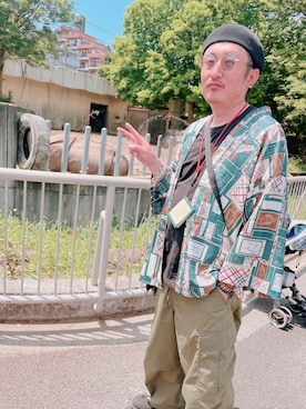 「アイテム（カーゴパンツ）」を使った、mitsuhirock69さん（メンズ・165cm）の秋コーディネート