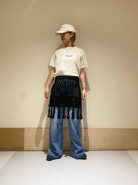 「URBAN RESEARCH DOORS（アーバンリサーチドアーズ）のアイテム（キャップ）」を使った、sasakiさん（レディース・165cm）の春コーディネート