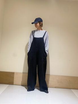 「URBAN RESEARCH DOORS（アーバンリサーチドアーズ）のスラブミジンボーダーTシャツ（Tシャツ/カットソー、ホワイト系）」を使った、sasakiさん（レディース・165cm）の春コーディネート