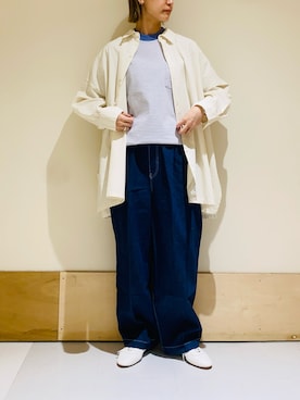 「L.L.Bean（エルエルビーン）のアイテム（トップス）」を使った、sasakiさん（レディース・165cm）の春コーディネート