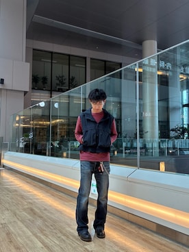 「URBAN RESEARCH DOORS(アーバンリサーチドアーズ)のアイテム(メガネ)」を使った、ibukimoriokaさん(メンズ・175cm)の秋コーディネート