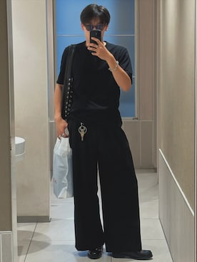 「アイテム（ローファー）」を使った、Tsubasaさん（メンズ・180cm）の秋コーディネート