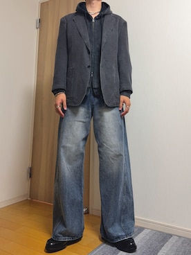 「アイテム（キーケース/キーアクセサリー）」を使った、Tsubasaさん（メンズ・180cm）の秋コーディネート